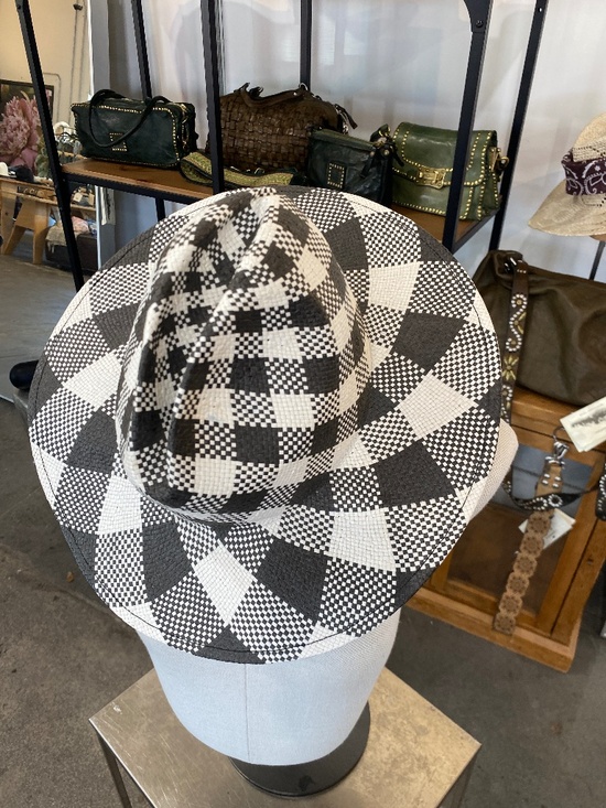 Reinhard Plank Straw Hat in B&W